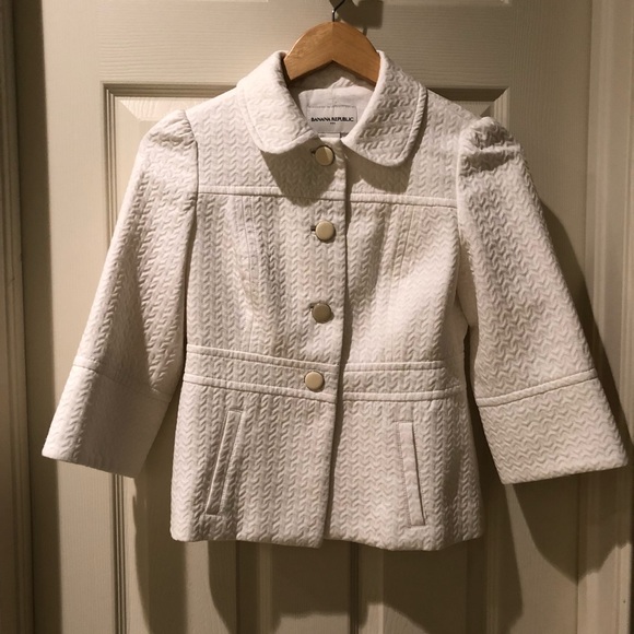 Banana Republic white blazer size XS - Picture 2 of 8